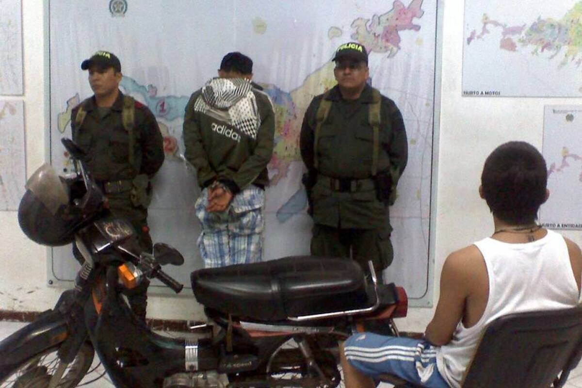 La motocicleta hurtada está avaluada en $3 millones y será devuelta a su propietario. (Foto: Suministrada/VANGUARDIA LIBERAL)