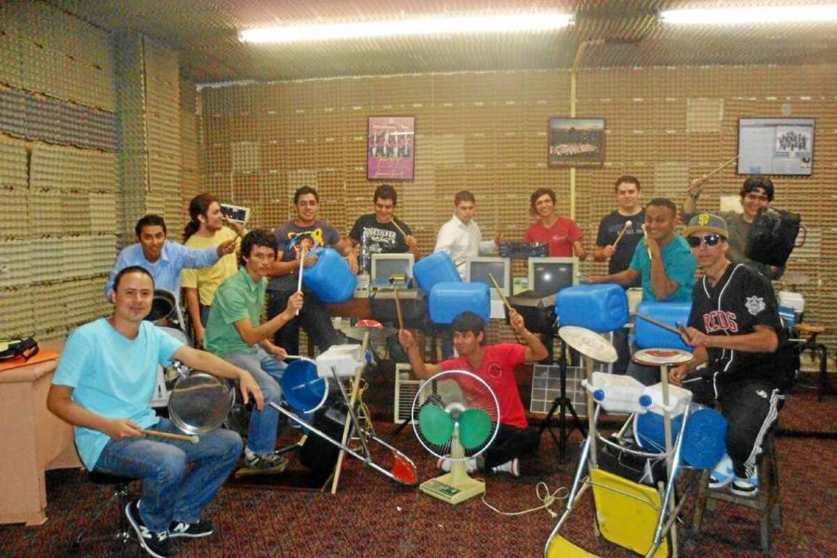 Una banda con el ‘ritmo’ del reciclaje (Foto: Suministrada /VANGUARDIA LIBERAL)