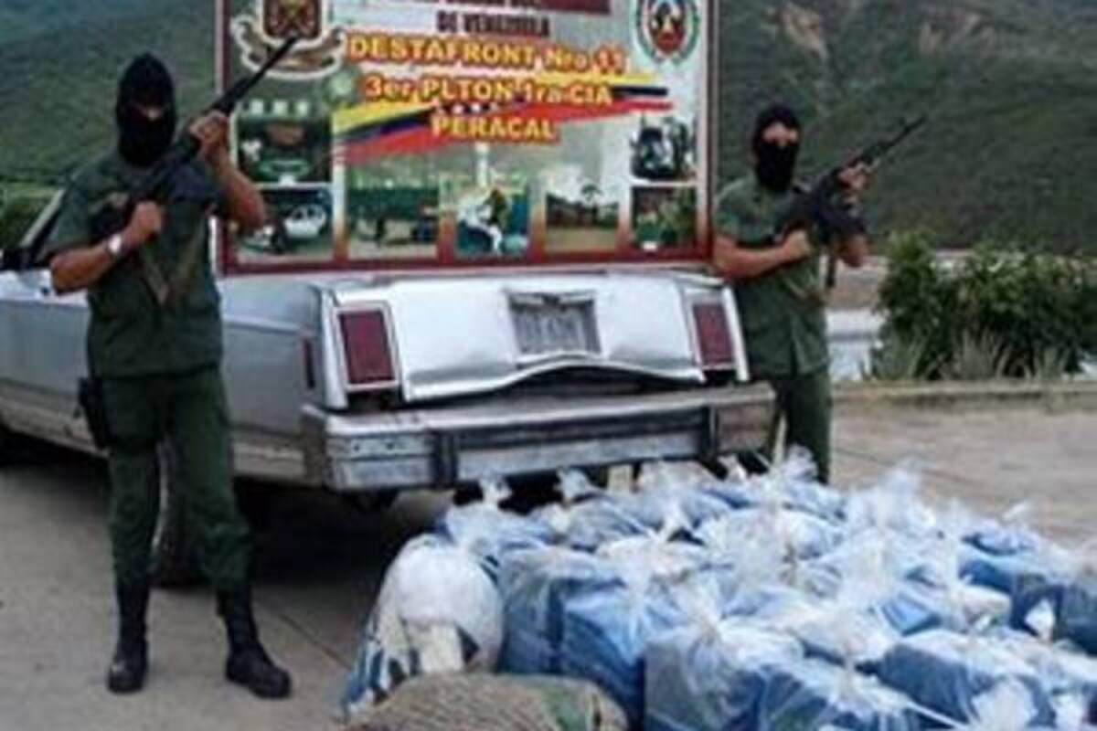 Aunque Venezuela no produce ni es gran consumidor de drogas, padece la actividad de los narcotraficantes que usan su frontera con Colombia para transportar sustancias ilegales con destino a Estados Unidos.(Foto: Foto tomada de Internet / VANGUARDIA LIBERAL)