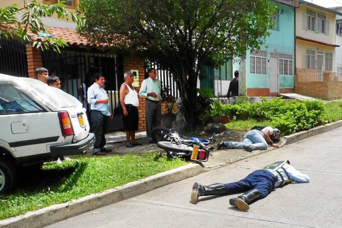 Motociclista que se habría negado a parar en un retén arrolló a un alférez (Foto: Suministrada/VANGUARDIA LIBERAL)