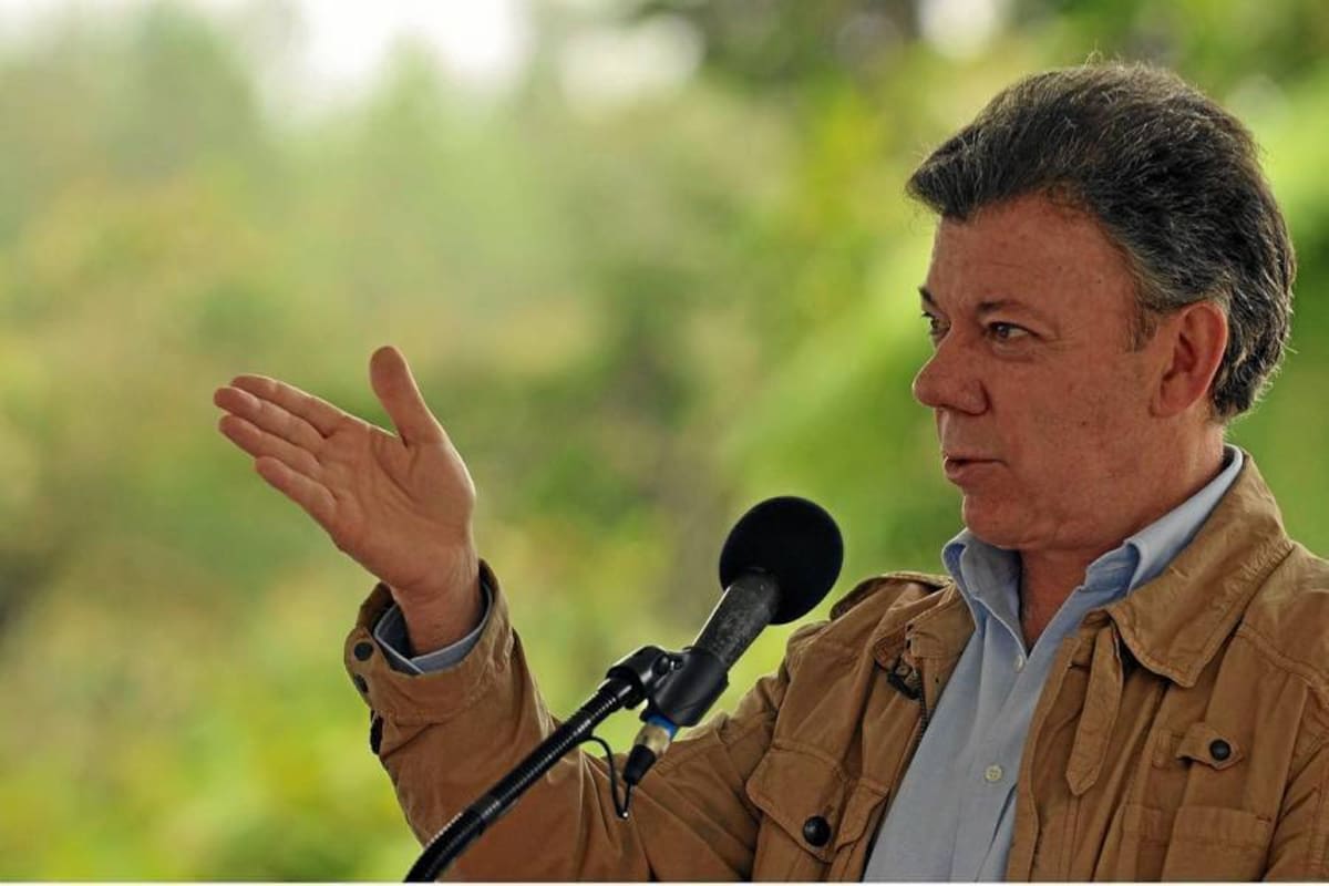Presidente Juan Manuel Santos hace referencia al cambio que se realizará en la Reforma a la Justicia. (Foto: Colprensa/VANGUARDIA LIBERAL)
