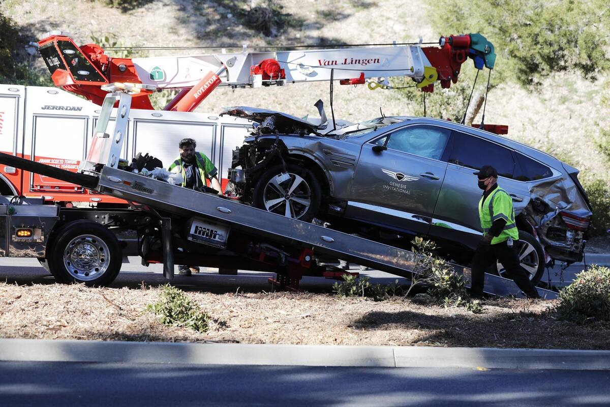 Tiger Woods, estable pero con heridas graves en las piernas tras el accidente