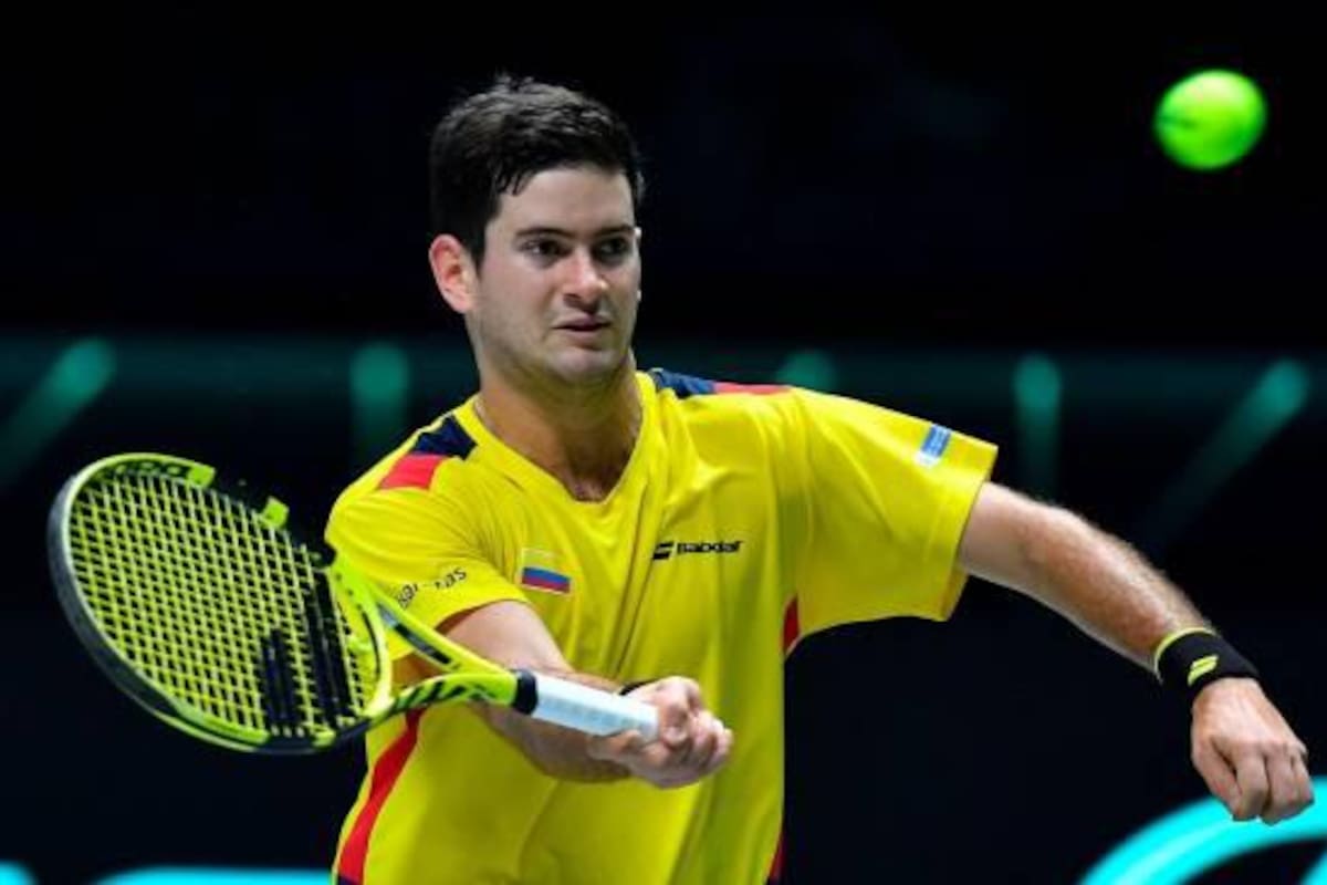 Nicolás Mejía tuvo un buen primer set, pero no le alcanzó para ganar. FOTO EFE / VANGUARDIA