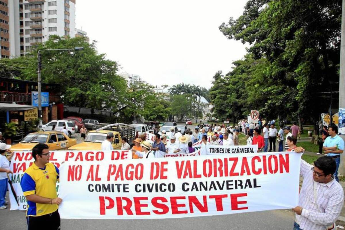 Comunidad dice no a cobro de valorización