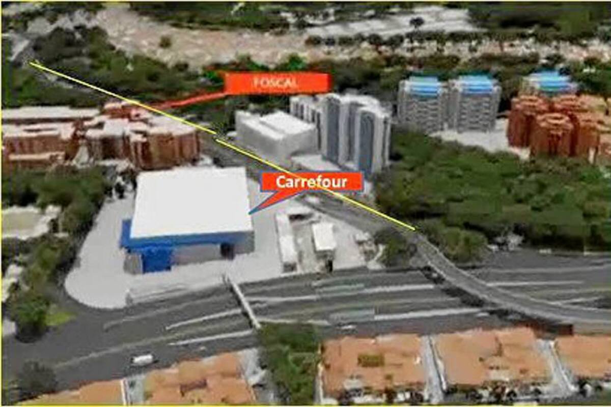 Con la designación de $10 mil millones por parte del Gobierno Nacional para la construcción del Intercambiador de El Bosque (derecha), se le dio un ‘espaldarazo’ a una obra que es complementaria de la Transversal de El Bosque (línea resaltada). (Foto: Suministrada / VANGUARDIA LIBERAL)