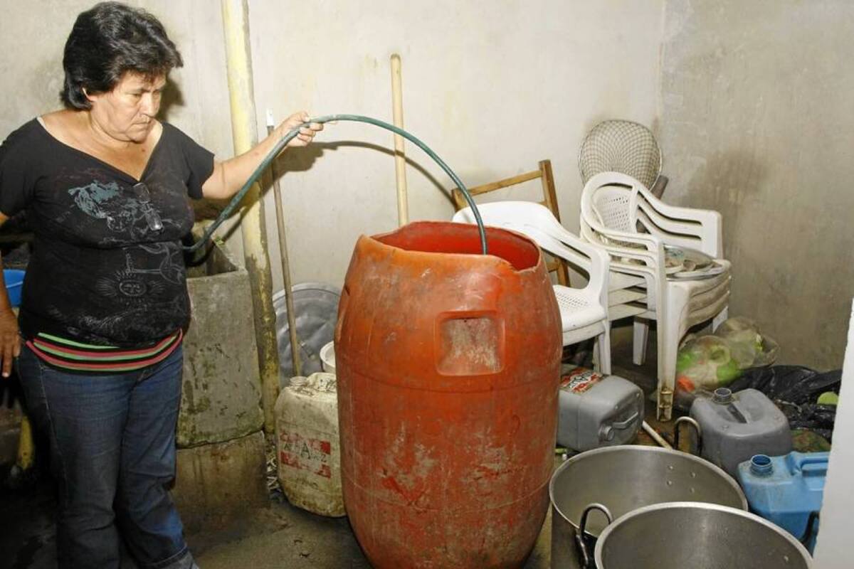En Girón, 4 mil usuarios carecen de un acueducto (Foto: César Flórez / VANGUARDIA LIBERAL)