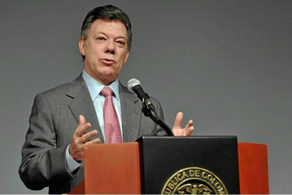 El presidente Juan Manuel Santos hizo los elogios durante un Acuerdo para la Prosperidad realizado en Caldas, Antioquia. (Foto: Archivo/VANGUARDIA LIBERAL)