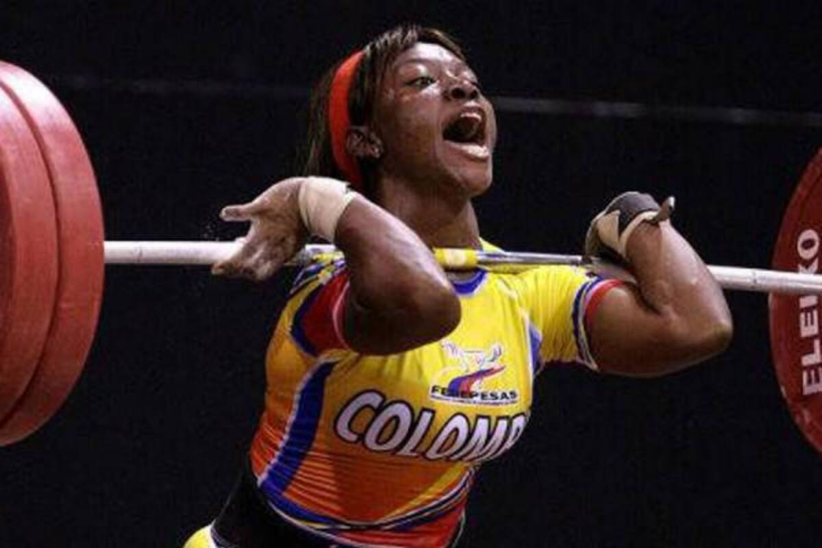 La pesista Nisida Palomeque, del registro de la liga de Antioquia, le entregó ayer a Colombia la segunda medalla en el Mundial de Levantamiento de Pesas que se disputa en Turquía, al ser segunda en la modalidad de envión.(Foto: Tomada de Internet / VANGUARDIA LIBERAL)