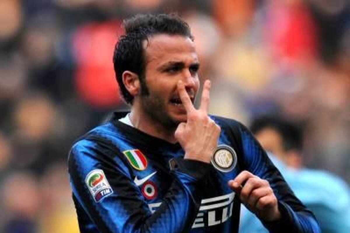 Un solitario gol de Giampaolo Pazzini le permitió al Inter de Milán vencer 1-0 al Lecce, y se acercó a dos puntos del líder Milán.(Foto: AFP / VANGUARDIA LIBERAL )