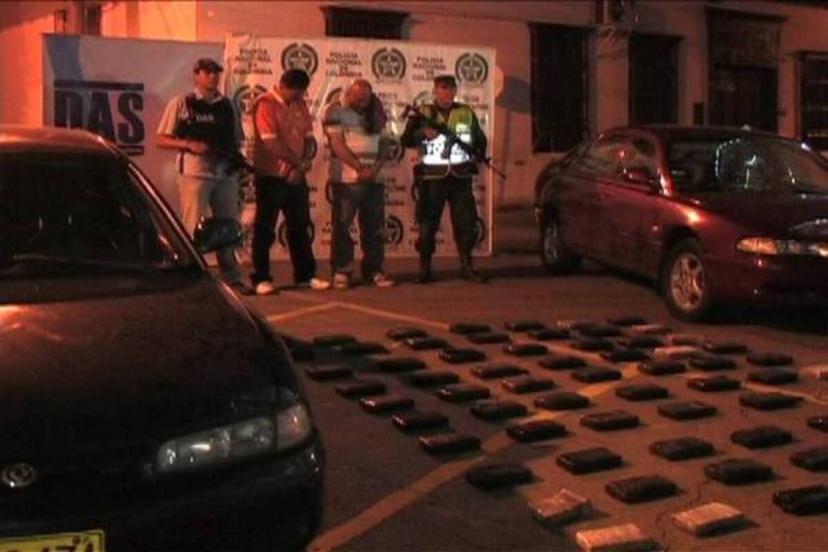 Los dos capturados venían desde Villavicencio y tenían como destino Barranquilla. Las autoridades le siguen la pista a la red de traficantes. (Foto: Suministrada/VANGUARDIA LIBERAL )