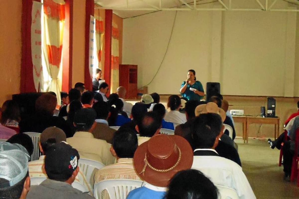 Socializan Plan de Desarrollo con habitantes de La Belleza (Foto: Suministrada/VANGUARDIA LIBERAL)