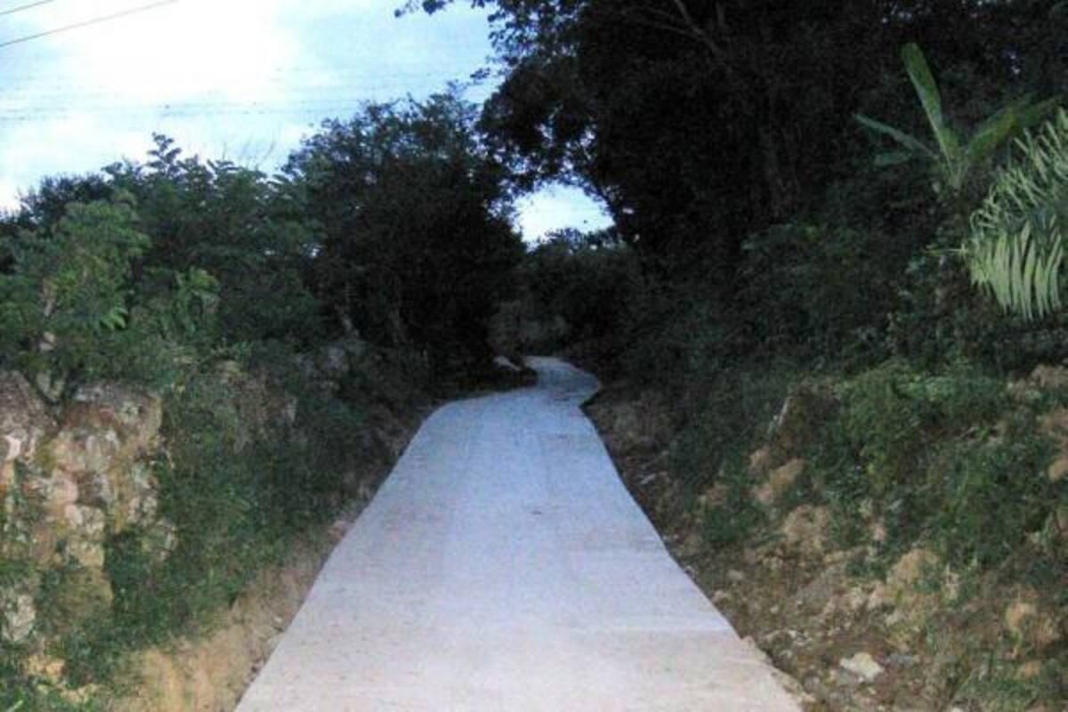Aspectos de la terminación de huellas en la vereda Caraota, localidad que comunica con la vereda San Lorenzo. (Foto: Nancy Gómez /VANGUARDIA LIBERAL)