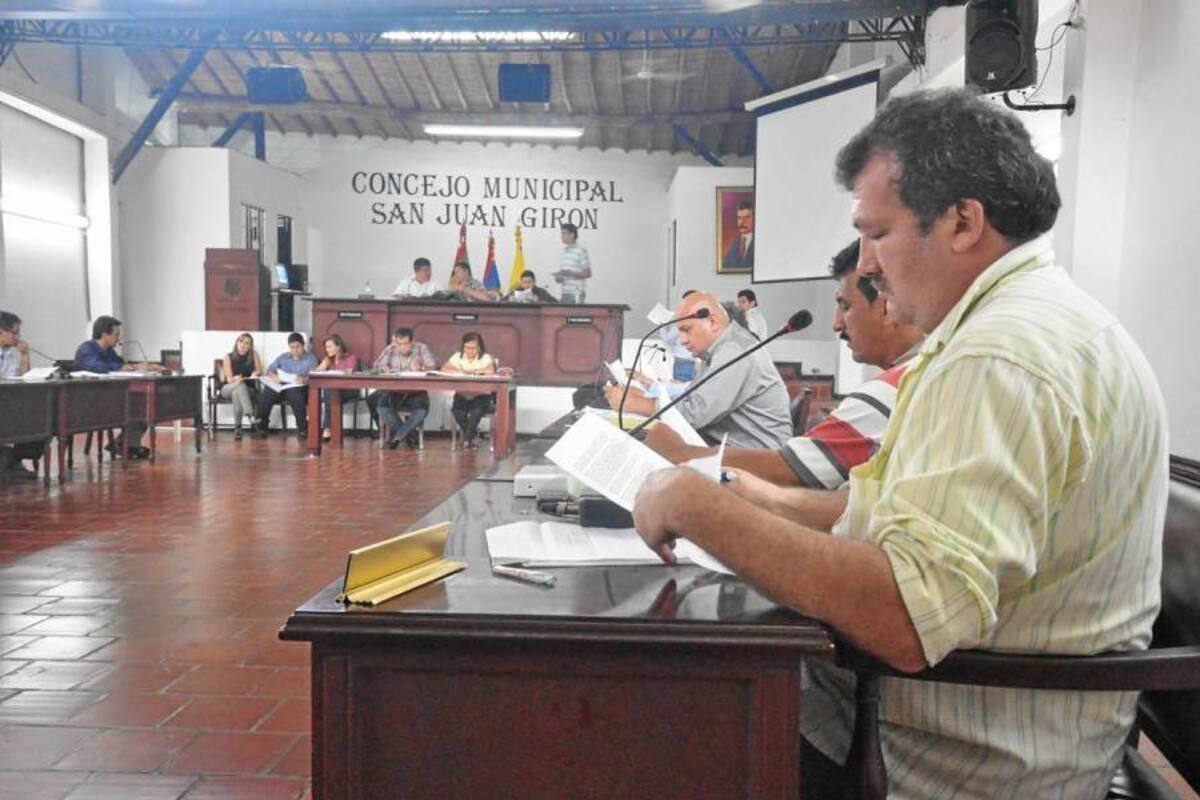 El Concejo de Girón aprobó el Plan de Desarrollo de la Administración del alcalde, Héctor Josué Quintero. (Foto: Suministrada/VANGUARDIA LIBERAL)