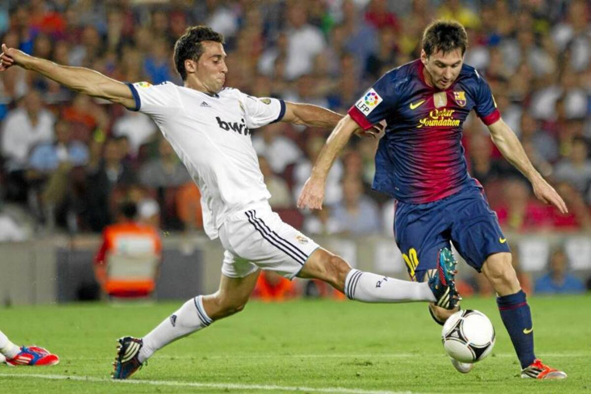 Lionel Messi, estrella del Barcelona, anotó el segundo tanto del equipo en la victoria 3 – 2 sobre Real Madrid e igualó a César como máximo goleador azulgrana en toda la historia de los clásicos, con 14 goles. (Foto: AFP / VANGUARDIA LIBERAL )