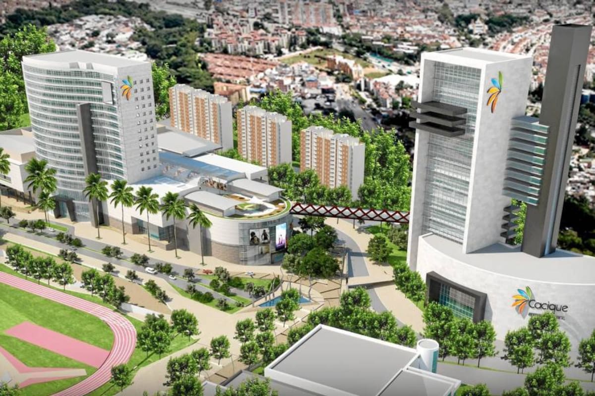 El Centro Comercial Cacique estará integrado al hotel Holiday Inn que está en construcción. (Foto: Archivo / VANGUARDIA LIBERAL)