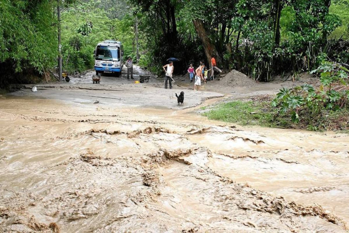Vía a la vereda Chocoita de Piedecuesta permanece intransitable (Foto: Archivo/VANGUARDIA LIBERAL )