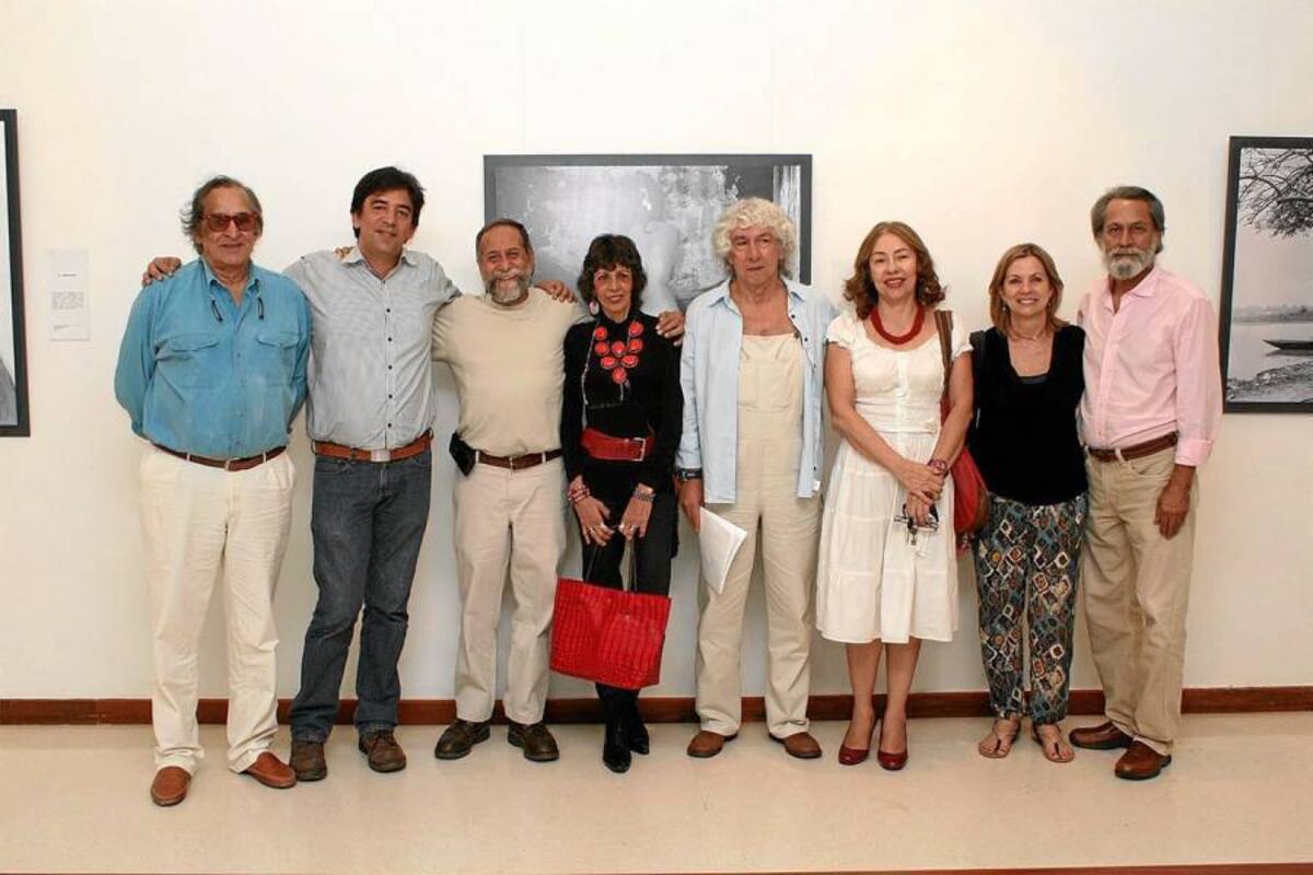 Pablus Gallinazo, Eneas Navas, Óscar Martínez, Clara Inés Ordoñez, Joaquín Bretón, Janeth McCormick, María Constanza Luna y Mario Rodríguez. (Foto: Foto: Mauricio Betancourt / VANGUARDIA LIBERAL)