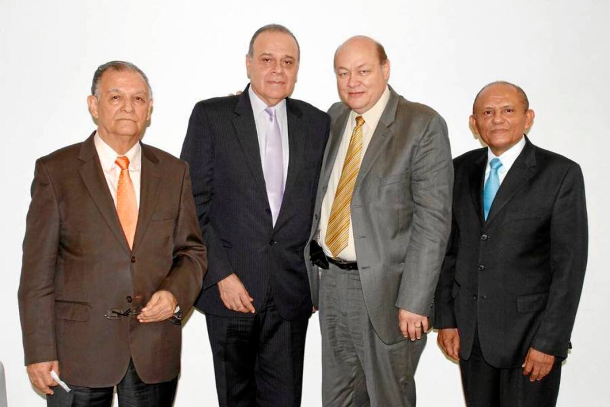 Álvaro Torres, Fernando López, Gildardo Gómez y Ricardo Torres. (Foto: Nelson Díaz/VANGUARDIA LIBERAL)