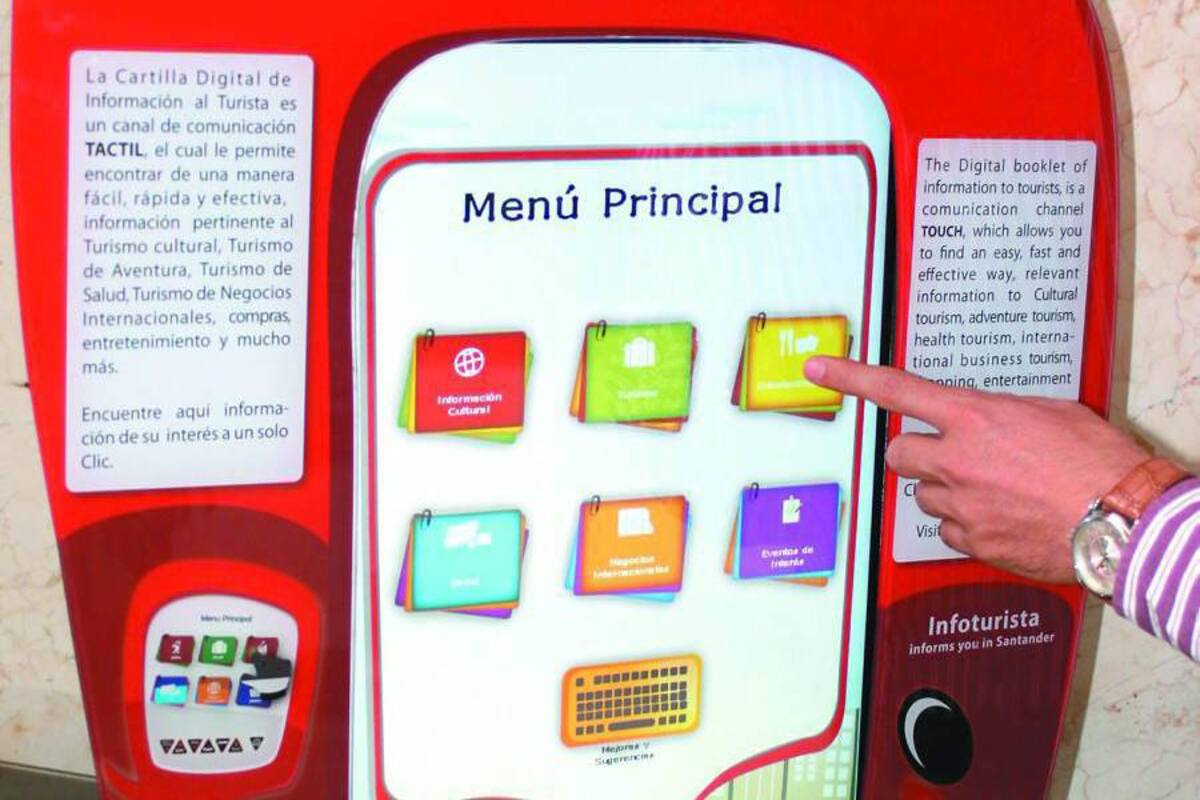 Turistas encontrarán pantallas táctiles con información local (Foto: Suministrada/VANGUARDIA LIBERAL )