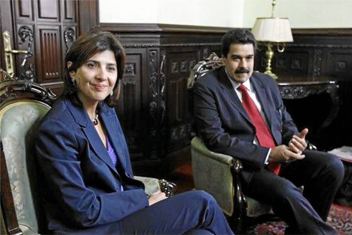 Los cancilleres de Venezuela y Colombia se entrevistaron en Caracas para analizar la cooperación en seguridad fronteriza. (Foto: EFE / VANGUARDIA LIBERAL)