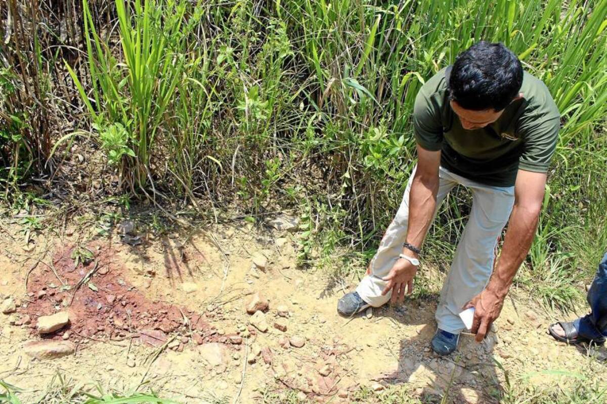 En este sector, ubicado a pocos metros de la vía que comunica los barrios María Paz y Betania, norte de Bucaramanga, fue encontrado sin vida el niño de siete años que fue apuñalado en siete ocasiones. (Foto: Mauricio Betancourt/VANGUARDIA LIBERAL )