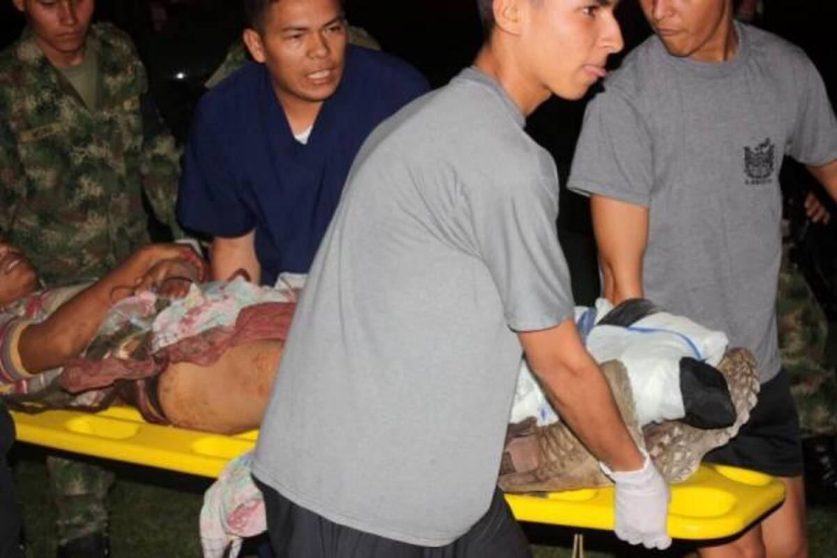 Alias 'El Paisa' fue capturado en un presunto operativo antiextorsión que desencadenó un intercambio de disparos. En el lugar, cinco personas habrían huido luego de abandonar armas y material de guerra.(Foto: Suministrada/VANGUARDIA LIBERAL)