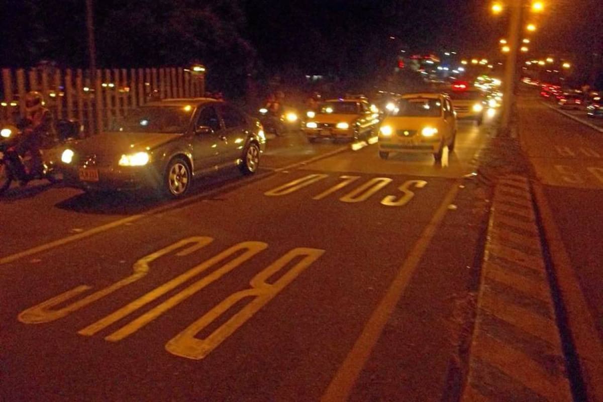 70 vehículos sancionados por invadir carril exclusivo