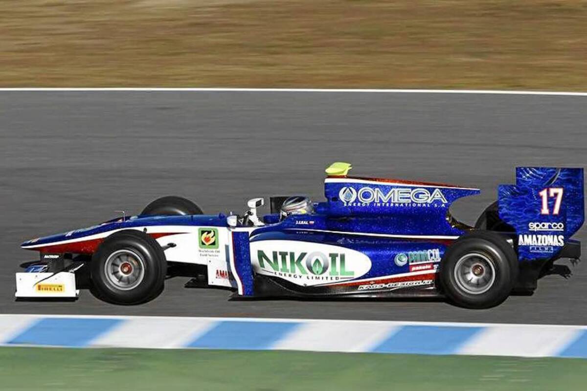 El piloto santandereano Ómar Julián Leal Covelli no tuvo un buen inicio de temporada en la GP2 Series, y saldó sus dos primeras carreras ocupando el puesto 15. (Foto: Archivo / VANGUARDIA LIBERAL)