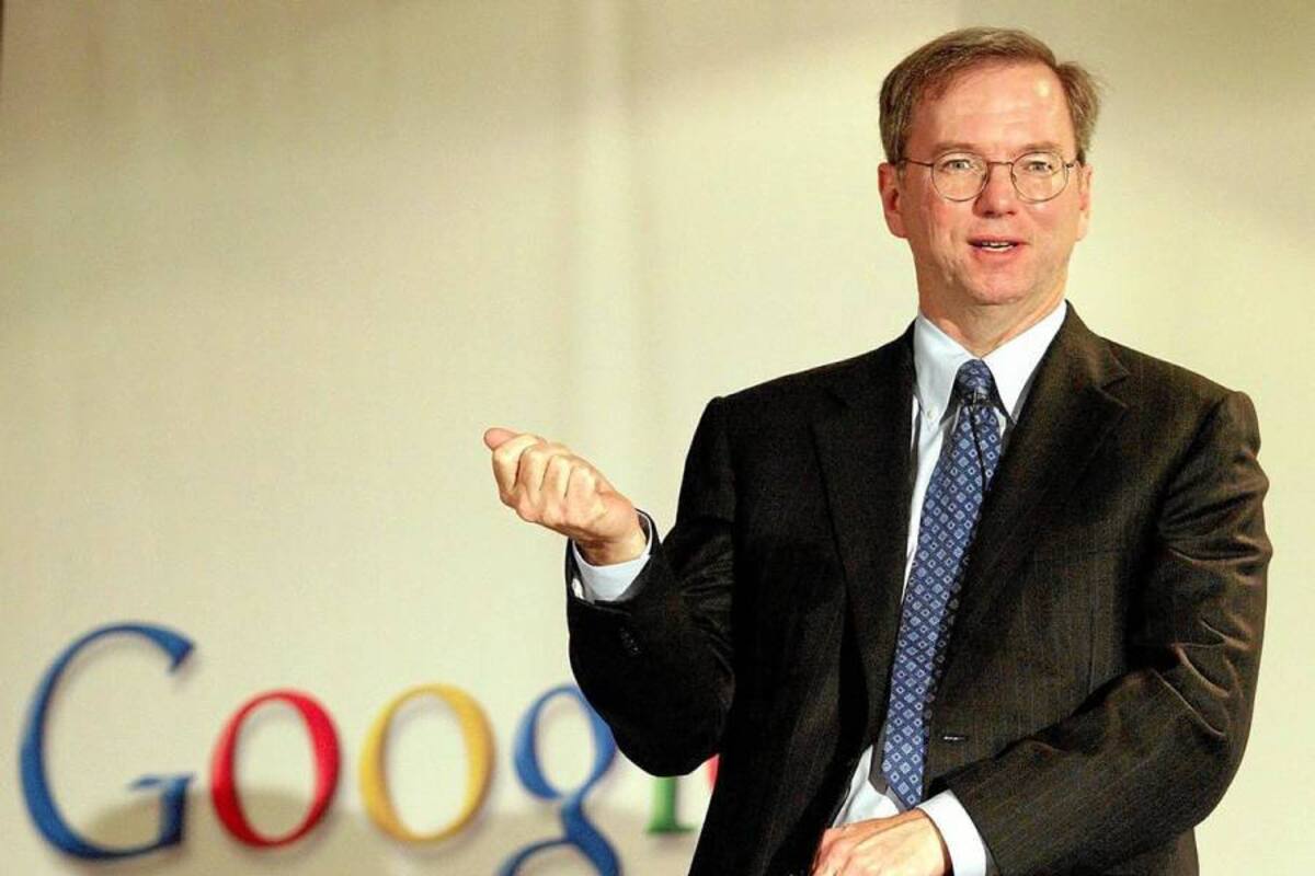 Erick Schmidt, exdirector ejecutivo de Google.
