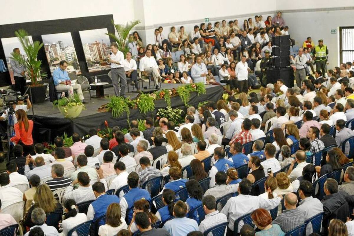 Se celebró en el coliseo del Sena de Bucaramanga el Acuerdo para la Prosperidad número 104, en el que se resaltaron la innovación y la productividad de las mipymes del país. (Foto: César Flórez/VANGUARDIA LIBERAL )