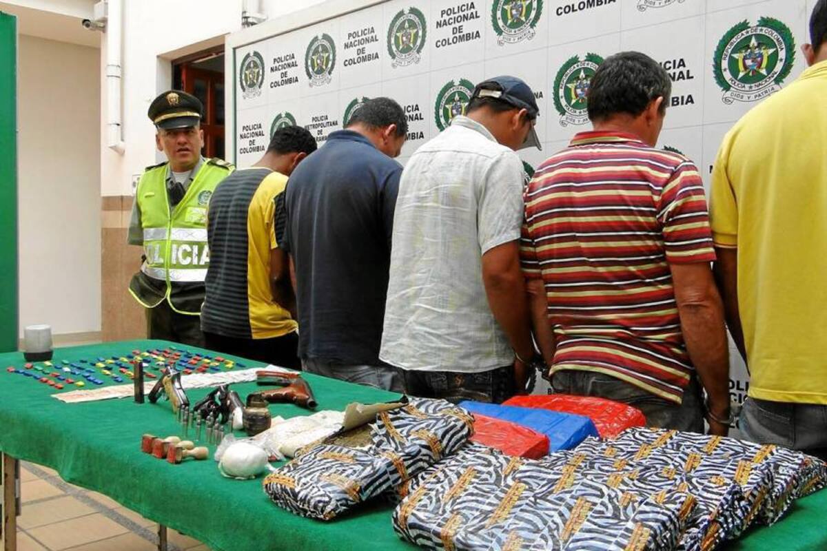 Las detenciones de los cinco integrantes de la red criminal se produjeron en los barrios Zarabanda, asentamiento Villas de Girardot y La Feria. (Foto: Suministrada/VANGUARDIA LIBERAL)