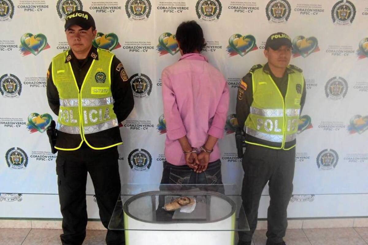 Un hombre de 20 años fue capturado por porte de 32 gramos de marihuana y dejado a disposición de la Fiscalía Cuarta Seccional San Gil (Foto: Suministrada / VANGUARDIA LIBERAL)