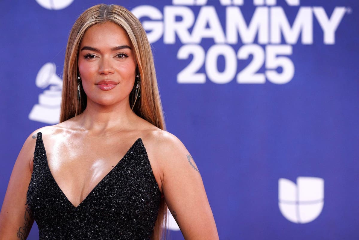 Las Vegas (United States), 14/11/2025.- Colombian singer and songwriter Karol G attends the red carpet event for the 26th Annual Latin Grammy Awards ceremony at the MGM Grand Garden Arena in Las Vegas, Nevada, USA, 13 November 2025. The Latin Grammy Awards recognize artistic and/or technical achievement, not sales figures or chart positions, and the winners are determined by the votes of their peers-the qualified voting members of the academy. EFE/EPA/CRISTOBAL HERRERA-ULASHKEVICH