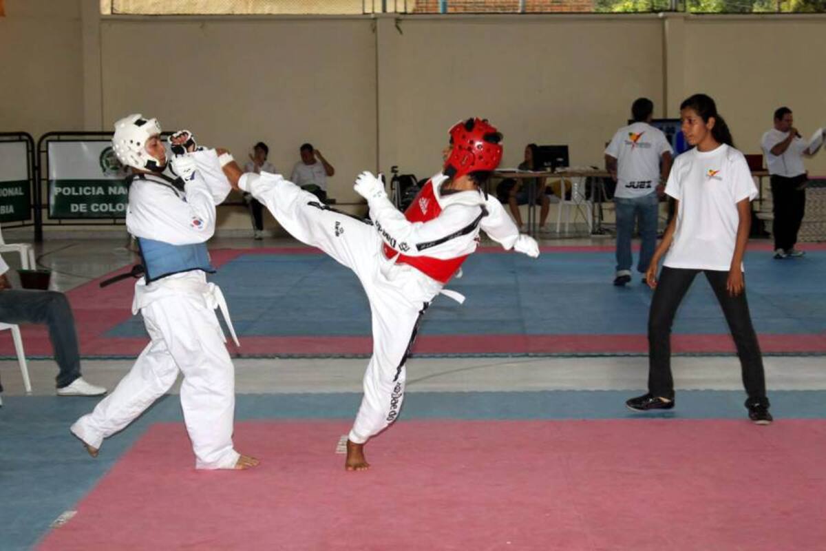 Con la participación de 333 deportistas se realizó el pasado fin de semana en el Colegio Nuestra Señora del Rosario el III Campeonato Departamental de Taekwondo. (Foto: Nelson Díaz / VANGUARDIA LIBERAL)