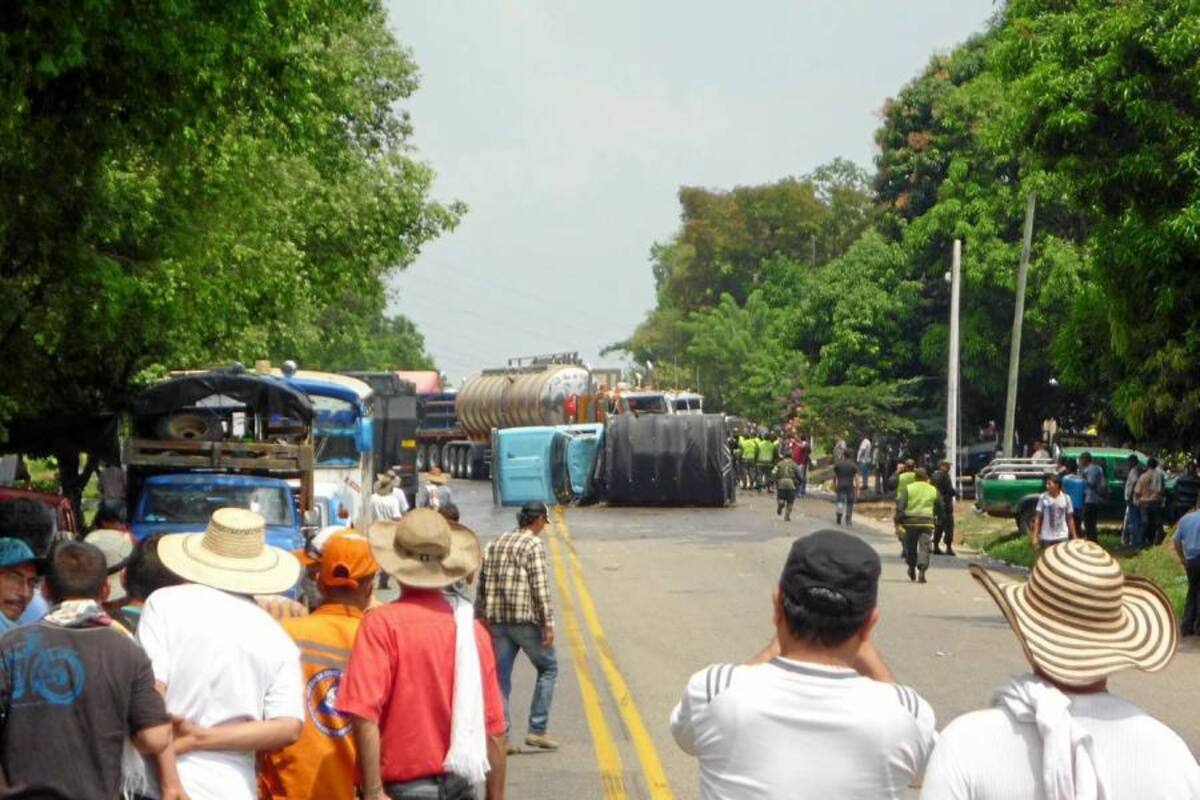 “La marcha es de campesinos; no hay infiltrados”: Mesa Cacaotera (Foto: Tomada de www.sanvicentedechucuri.com/VANGUARDIA LIBERAL)