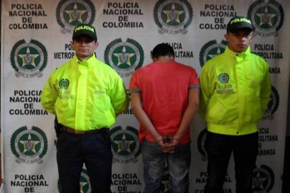 Alias 'El Coleto' fue capturado como responsable del crimen de Elkin Yesid Camargo, en hechos ocurridos el pasado 29 de enero en la calle 31 con carrera 14 del Centro de Bucaramanga, en medio de un asalto. (Foto: Suministrada/VANGUARDIA LIBERAL )