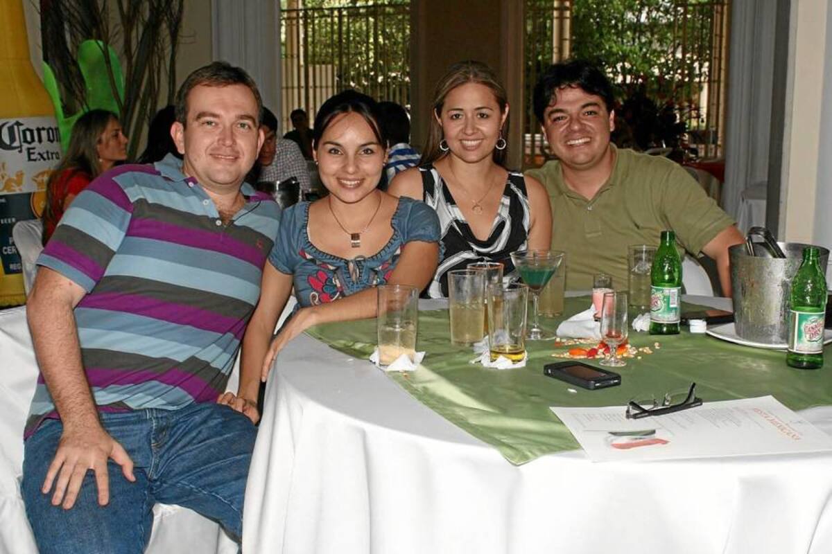 Orlando Jaimes, Milena Porra, Marcela Gómez y Juan Carlos Bayona. (Foto: Mauricio Betancourt / Vanguardia Liberal)