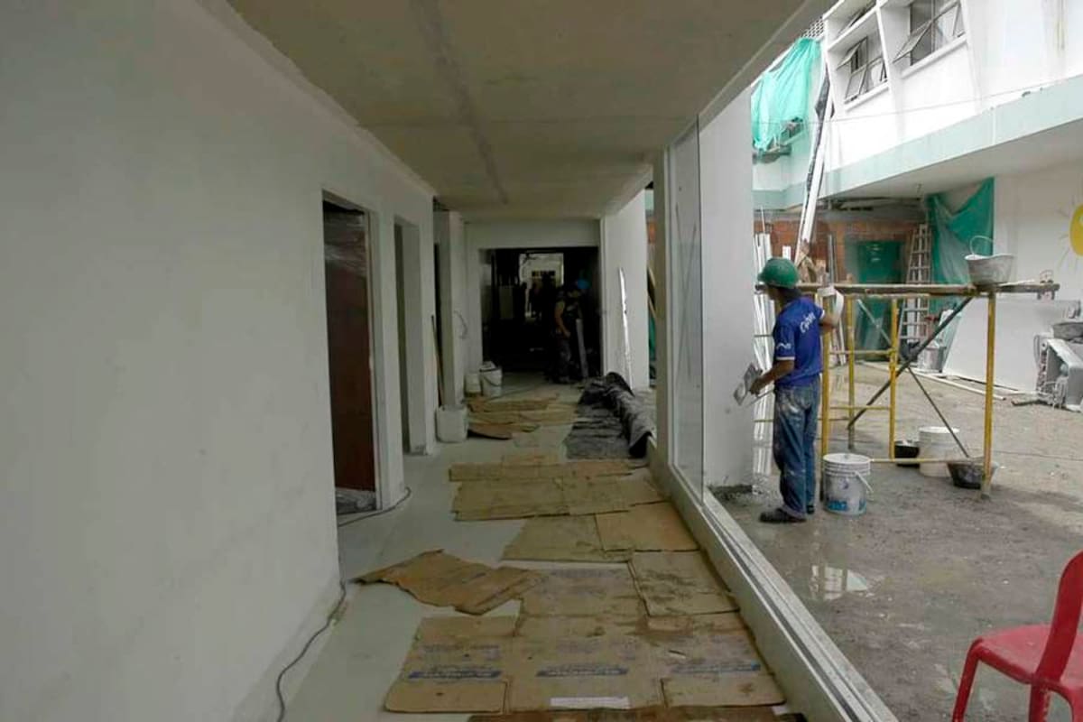 El área de imagenología que funcionará desde la próxima semana en el cuarto piso del Hospital Regional del Magdalena Medio albergará los equipos de rayo x, endoscopia, laparoscopia y TAC. También tendrá mamógrafo. (Foto: Edgar Pernett/VANGUARDIA LIBERAL)