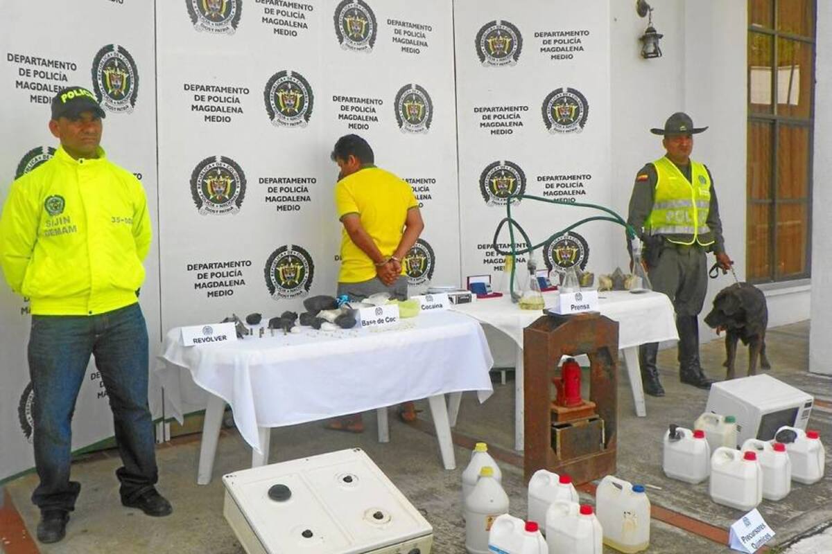 Capturan hombre que al parecer en su vivienda fabricaba estupefacientes (Foto: Suministrada /VANGUARDIA LIBERAL)