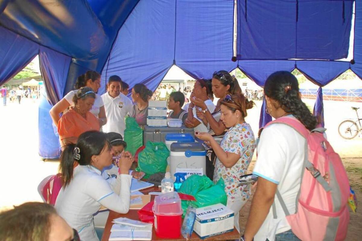 En el año se han realizado cinco jornadas nacionales de vacunación en Barrancabermeja. (Foto: Édgar Pernett/VANGUARDIA LIBERAL)