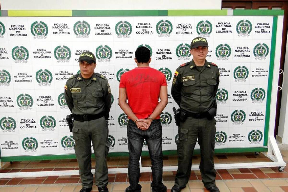 El capturado fue dejado a disposición de la autoridad judicial que lo requiere. Ayer fue trasladado a un centro penitenciario de la ciudad. (Foto: Suministrada/VANGUARDIA LIBERAL)