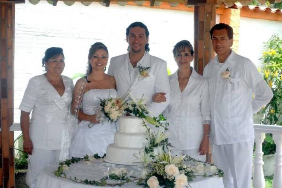 Isaura Camacho, Diana Marcela Camacho, Ángelo Zambrano, Nayibe Ortiz y Álvaro Zambrano (Foto: Jaime del Rio /VANGUARDIA LIBERAL)