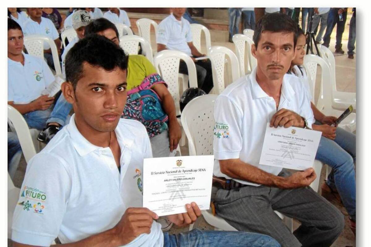 250 habitantes del corregimiento de Yarima, en San Vicente de Chucurí, fueron capacitados en formación complementaria. (Foto: Suministrada/VANGUARDIA LIBERAL)