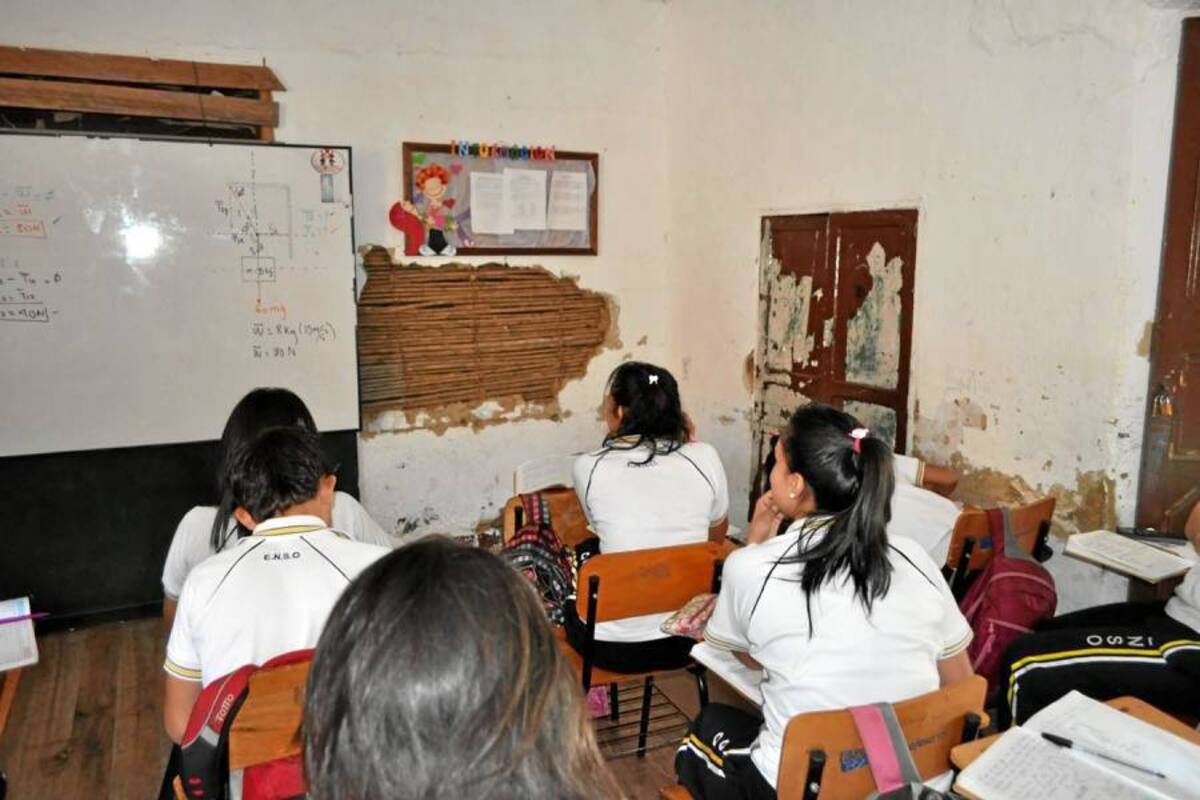 Casona de la Normal de Oiba no ha sido intervenida, pese a daños