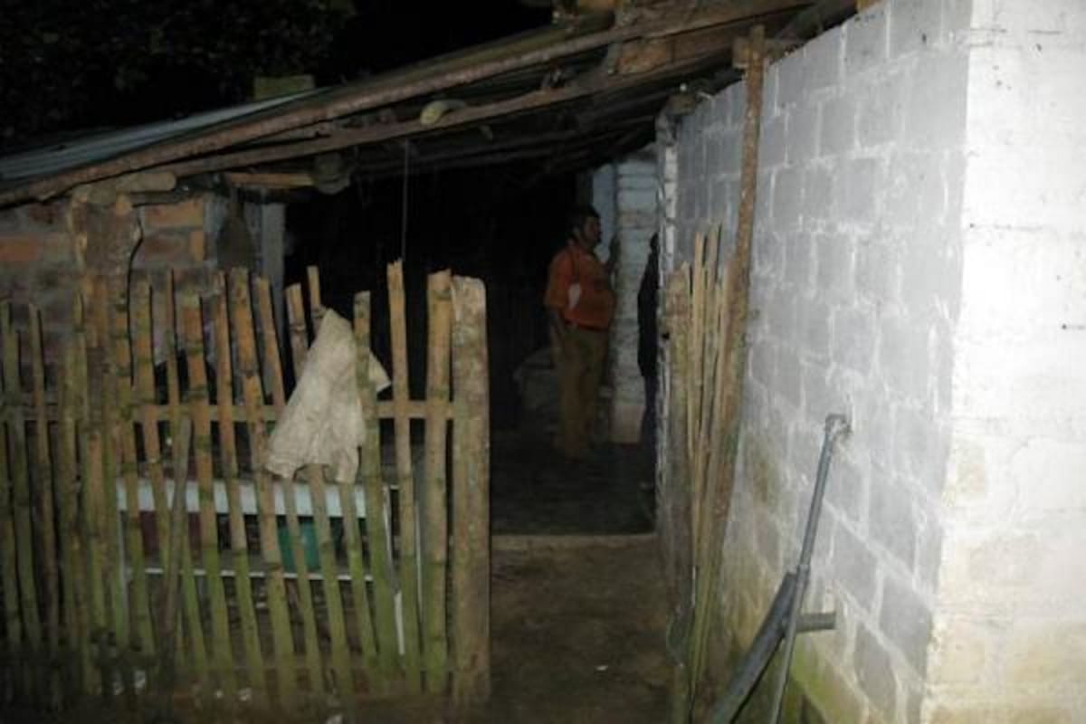 En esta casa en zona rural de Guadalupe residía el joven de 15 años que fue alcanzado por un rayo cuando se estaba duchando. (Foto: Suministradas /VANGUARDIA LIBERAL )