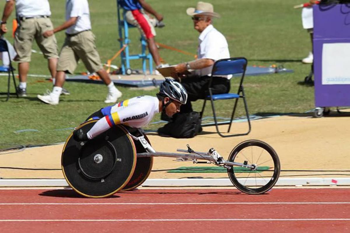Sairo Moisés Fernández López, atleta en silla de ruedas. (Foto: Archivo / VANGUARDIA LIBERAL)