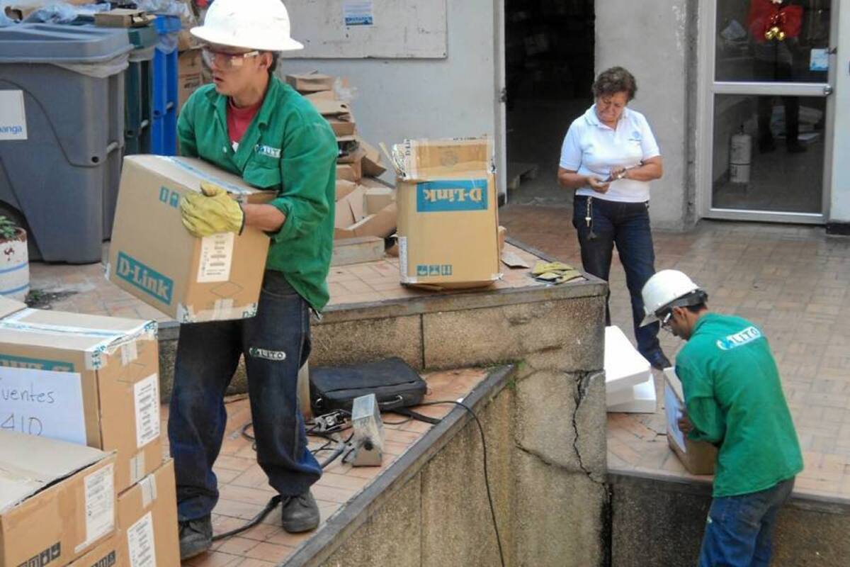 La labor de reciclaje se adelanta en todos los municipios del Área Metropolitana de Bucaramanga. (Foto: Suministrada/VANGUARDIA LIBERAL )