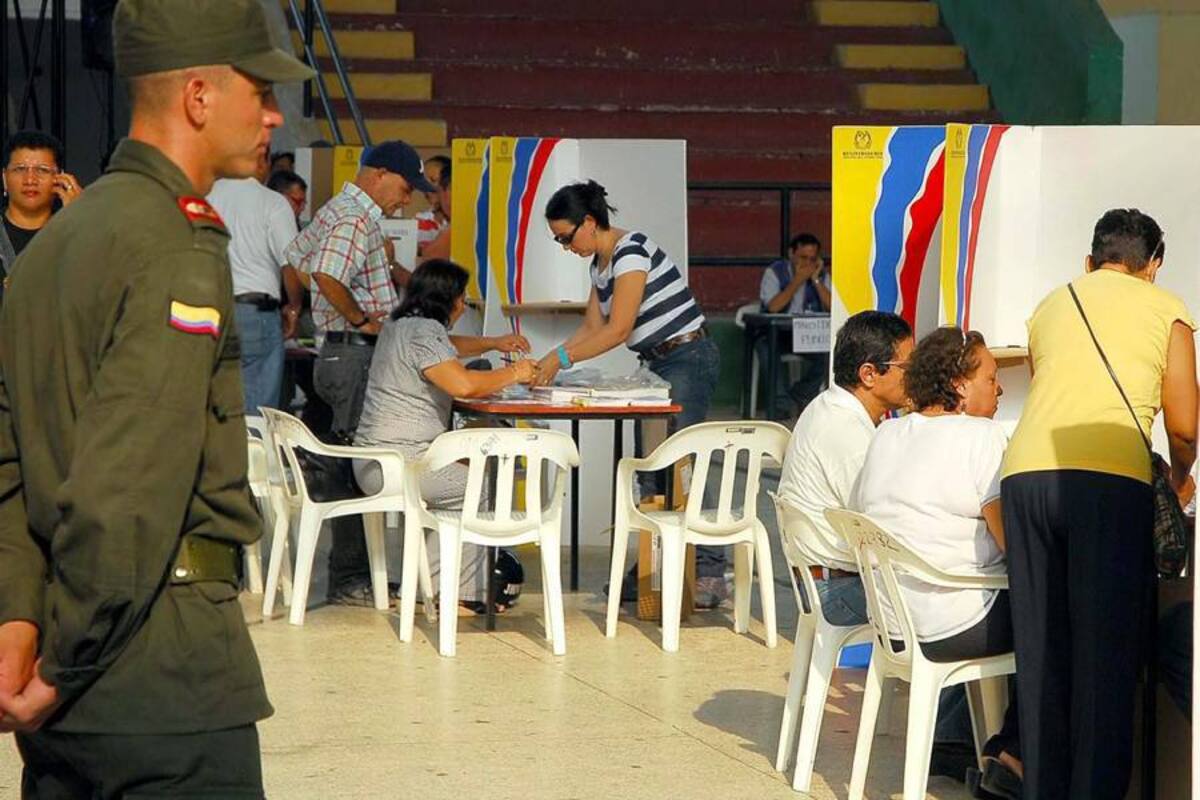 El Gobierno garantizó la tranquilidad en los comicios de hoy, aunque advirtió que mantendrán la vigilancia especialmente en cinco departamentos. (Foto: Archivo/VANGUARDIA LIBERAL )