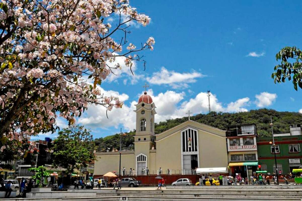 Parque principal del municipio de Barbosa, donde se realizará el Día Mundial de la Niña. (Foto: Archivo/VANGUARDIA LIBERAL)