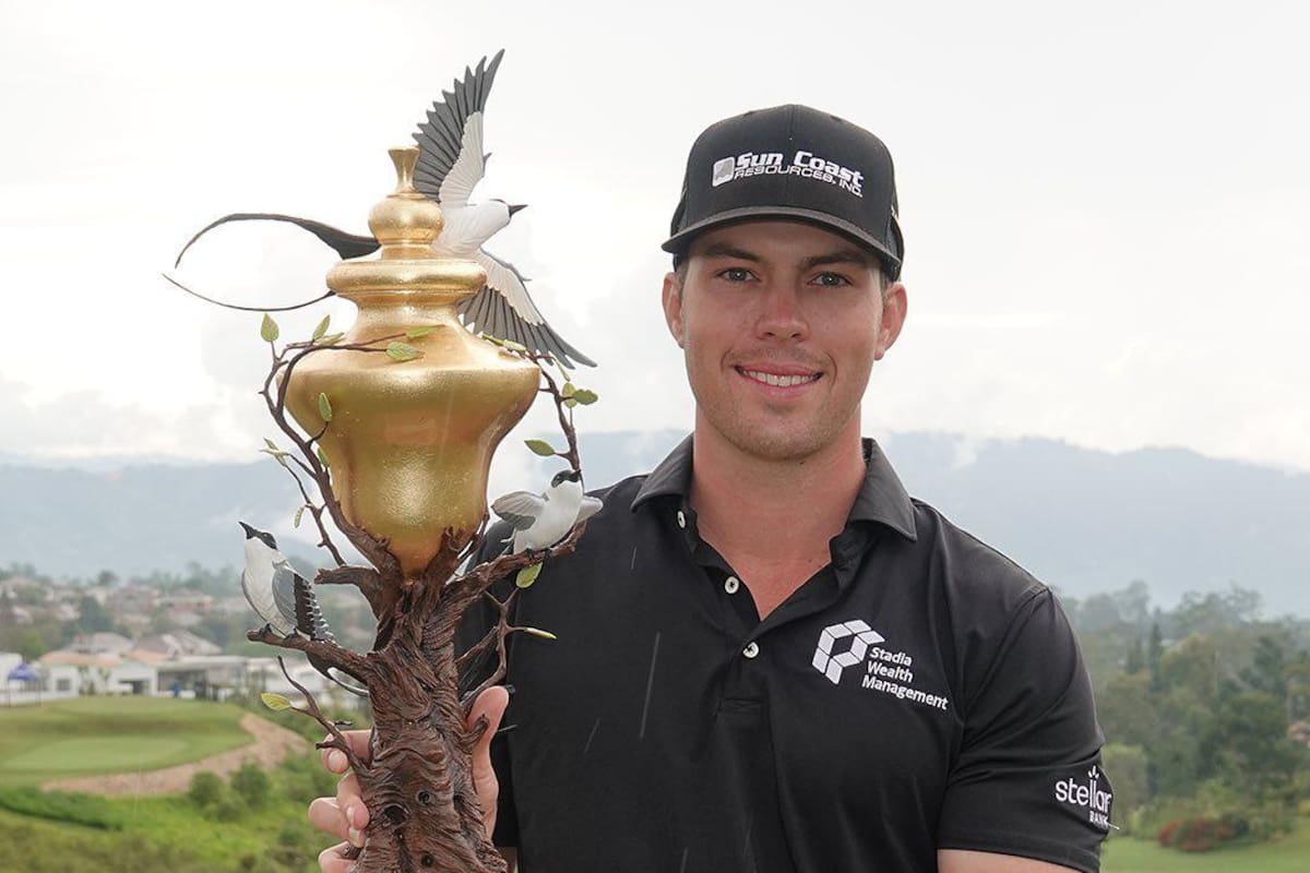El estadounidense Walker Lee se quedó con el título del Colombia Classic en el campo del Ruitoque Golf Country Club.